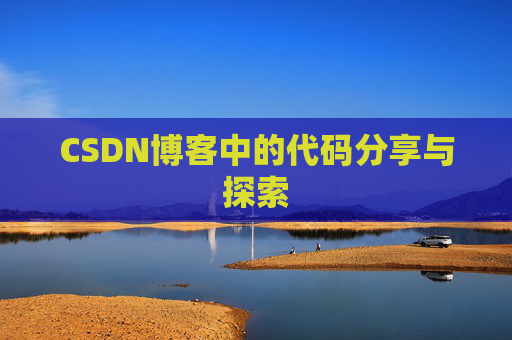 CSDN博客中的代码分享与探索